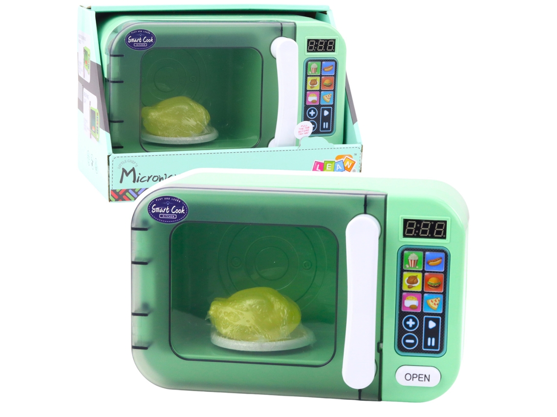 Pollo giratorio para microondas para niños con luces verdes y sonidos B.active