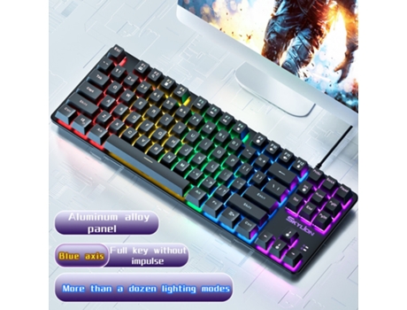 Teclado Mecánico para Windows y Apple IOS 10 HHZ H87 para juegos Mechanical Keyboard