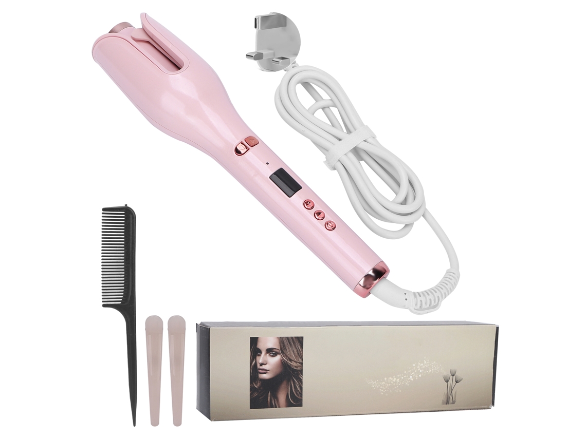 Modelador De Cabelo Rotativo Automático Em Formato Rosa, Portátil, Com Plugue 110v, 240v(reino Unido)