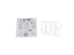 Kit De Sellos Transparentes Con Moldes De Corte Y Embossing Para Scrapbooking Y Manualidades Diy