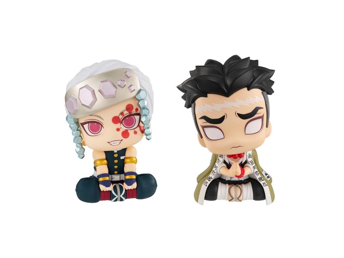Paquete de 2 figuras de Megahouse Demon Slayer Kimetsu No Yaiba Gyomei Uzui