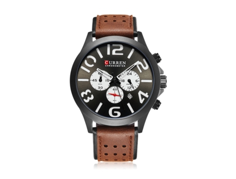 Elegante Reloj de Pulsera para Hombres,Relojes Deportivos analógicos Impermeables con Calendario Relojes para Hombres-Concha Negra Blanca LUUCOZK