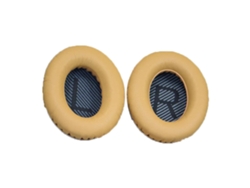 Almohadillas para auriculares Bose QC 35 II, esponja suave, color negro y dorado.