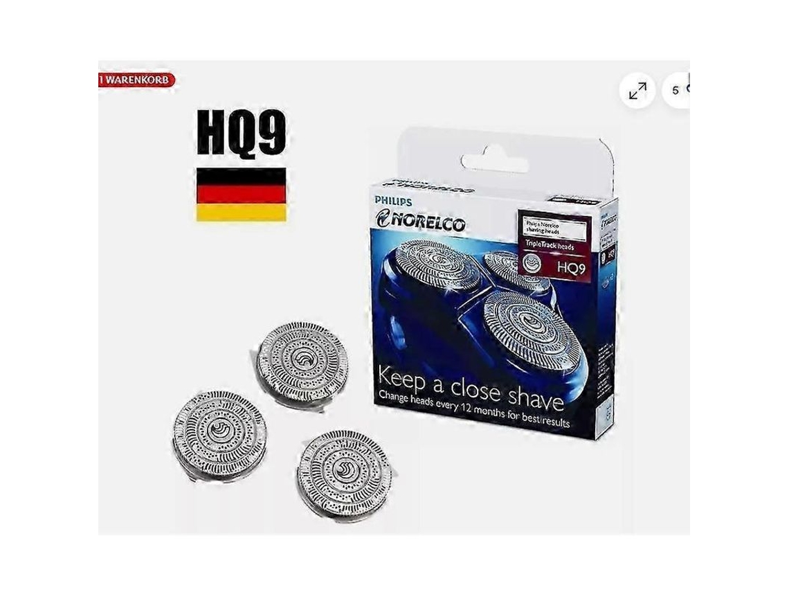 Paquete De 3 Cabezales De Afeitadora Philips Hq9 Norelco Hq9190 Hq9199 Pt920 Hq8253 Hq8260 Hq8261hs