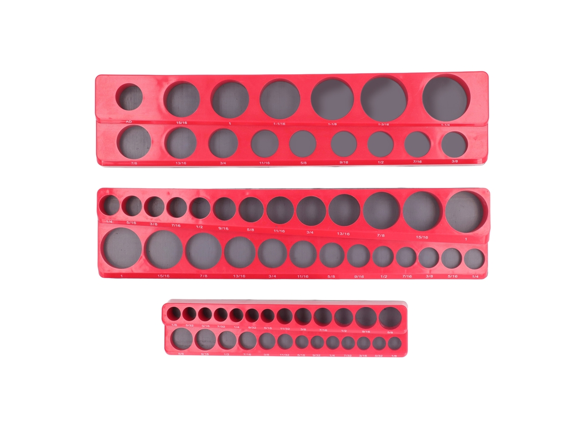Organizador Magnético De Llaves Inglesas, 3 Unidades, Capacidad Para 68 Llaves De 1/4, 3/8 Y 1/2 Pulgada.