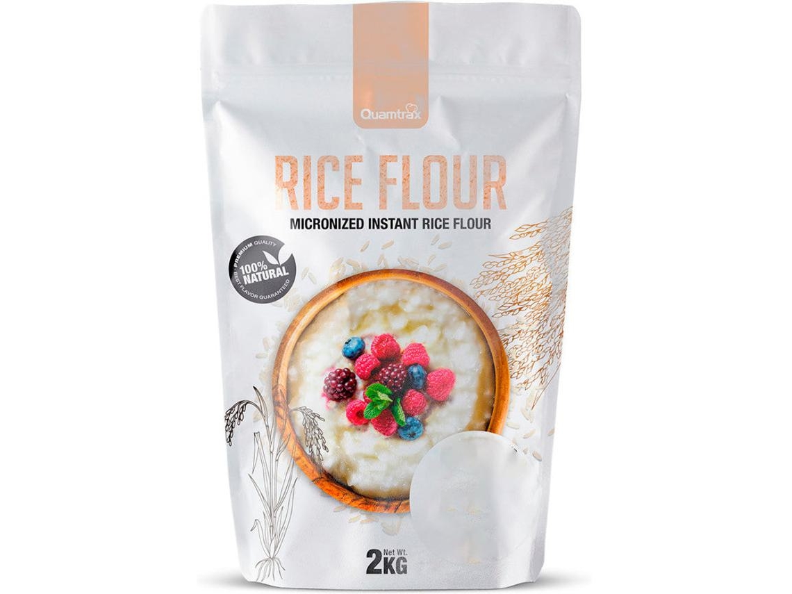 Harina De Arroz Instantánea - 2kg Fresa Quamtrax