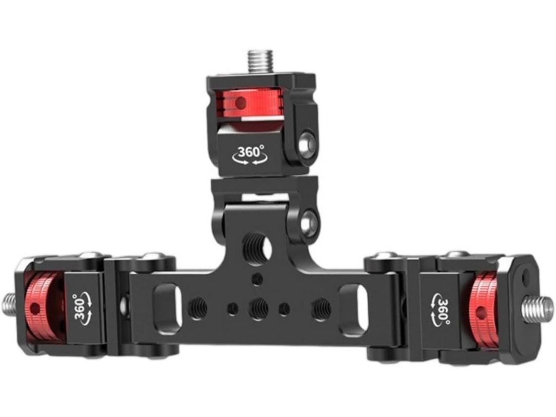 Soporte Triple Para Teléfono Con Adaptador De 360°, 1 4 3 8, Cabezal Roscado Para Cámara.