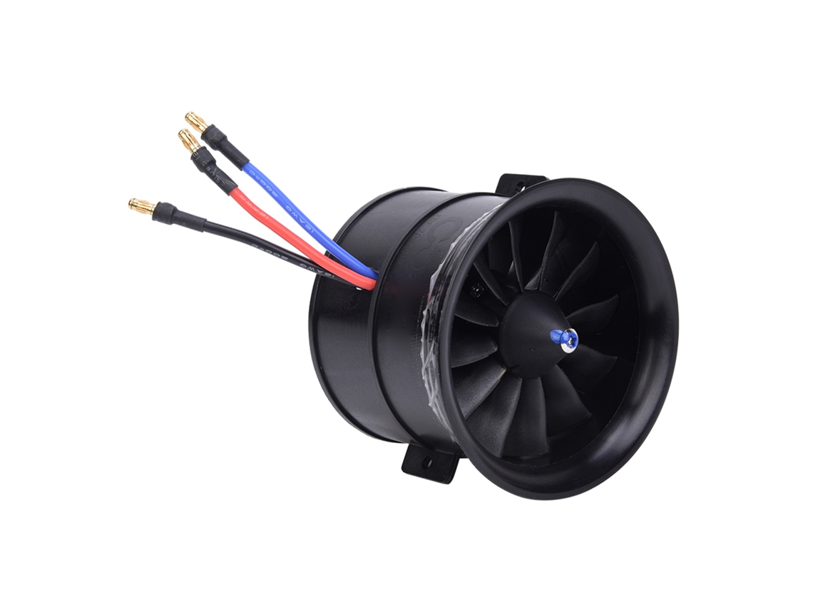 Hélice EDF de 70 mm y 12 palas, motor de arranque RC, aeronave de 6S.