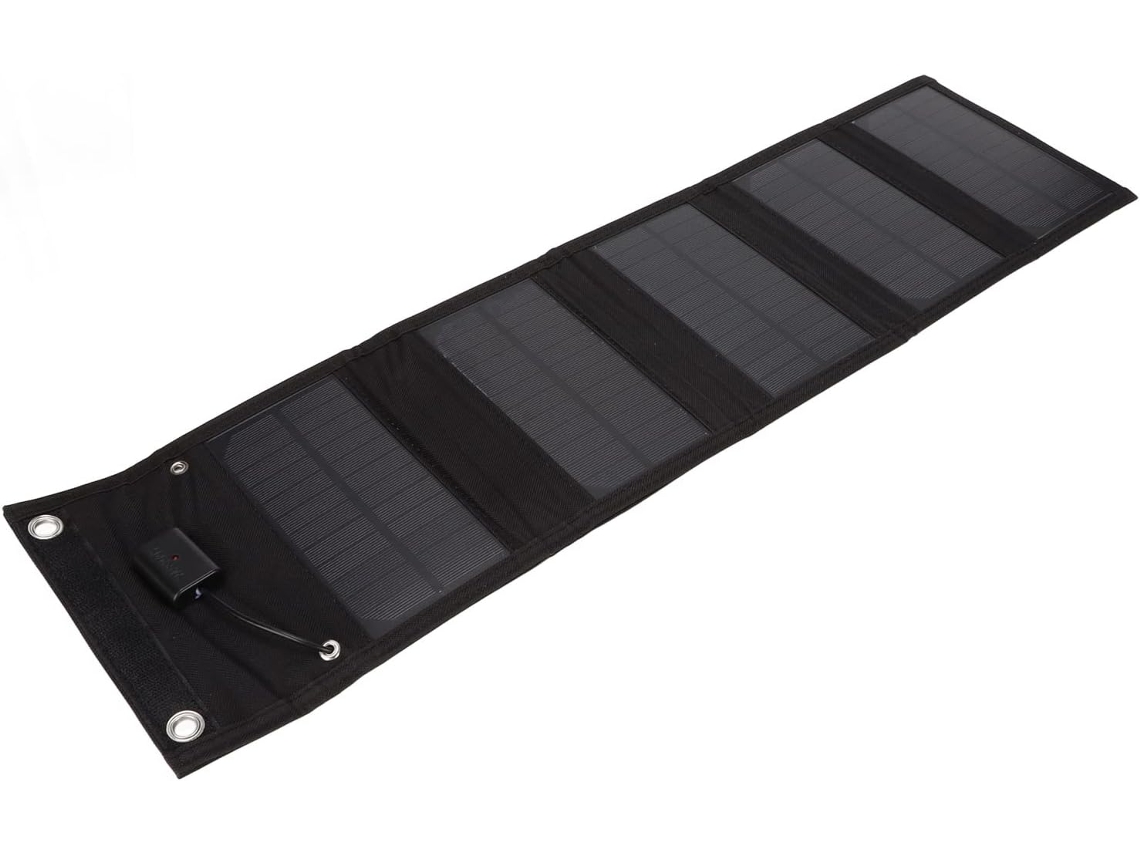 Cargador Portátil Plegable E Impermeable Con Panel Solar De 15 W Y Salida Usb Para Teléfonos.