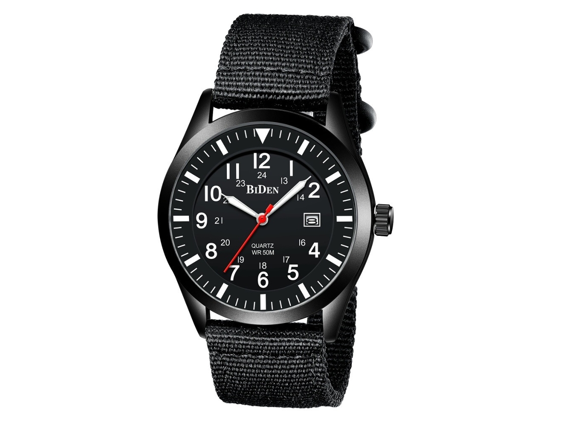 Reloj de cuarzo para hombre MDUG, elegante e impermeable.