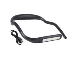 Linterna De Lectura Led Flexible Para El Cuello Con Brillo Ajustable, Manos Libres Para Leer, Acampar Y Realizar Reparaciones - Negra
