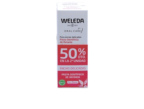 Crema Dental Ratany Oral Care Pack de 2 X WELEDA 75 Ml