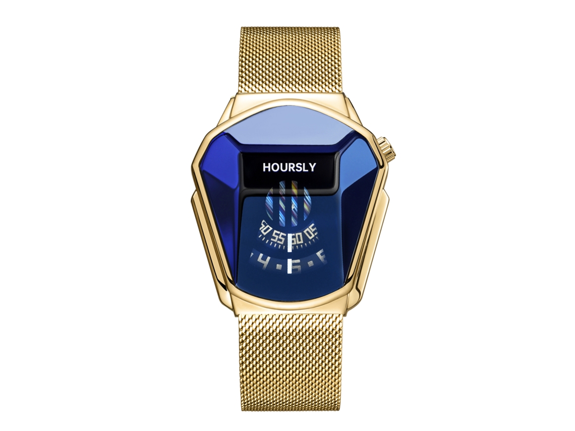 Reloj De Cuarzo Para Hombre (golden Blue Milan)