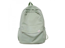 2026-mochila Hombro Mujer Impermeable Nylon Casual Viaje Escuela Adolescentes Color Sólido 20-35l Verde