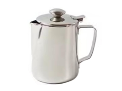 Espumador De Leche De Acero Inoxidable Reforzado Con Boquilla Puntiaguda Para Café, Té Y Latte - 600 Ml