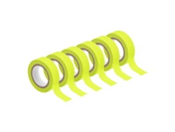 6 Rollos De Cinta Adhesiva Neón, 1,5 Cm X 5 M, Fluorescente Luminosa Para Decoración Fiestas Y Del