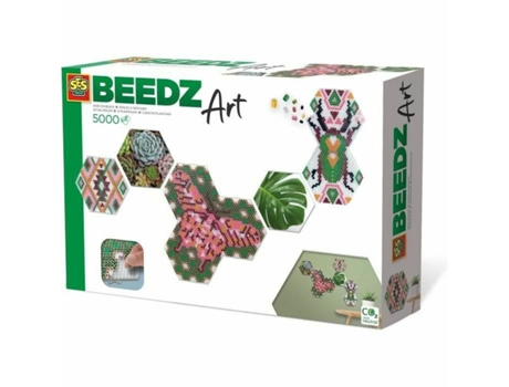 Juego Criativo SES CREATIVE Set Beedz Art Hex Tiles Botanical Fr (Edad Mínima Recomendada: 12 años)