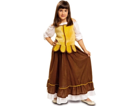 Disfraz de Niña DISFRAZZES Mesonera Medieval Amarillo (Talla: 7 a 9 años)