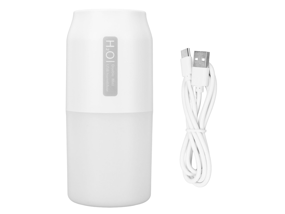 Humidificador Portátil Usb Mini De 280 Ml Con 2 Modos De Nebulización Y Luz Nocturna De 10 Db Para El Hogar, La Oficina Y Los Viajes.