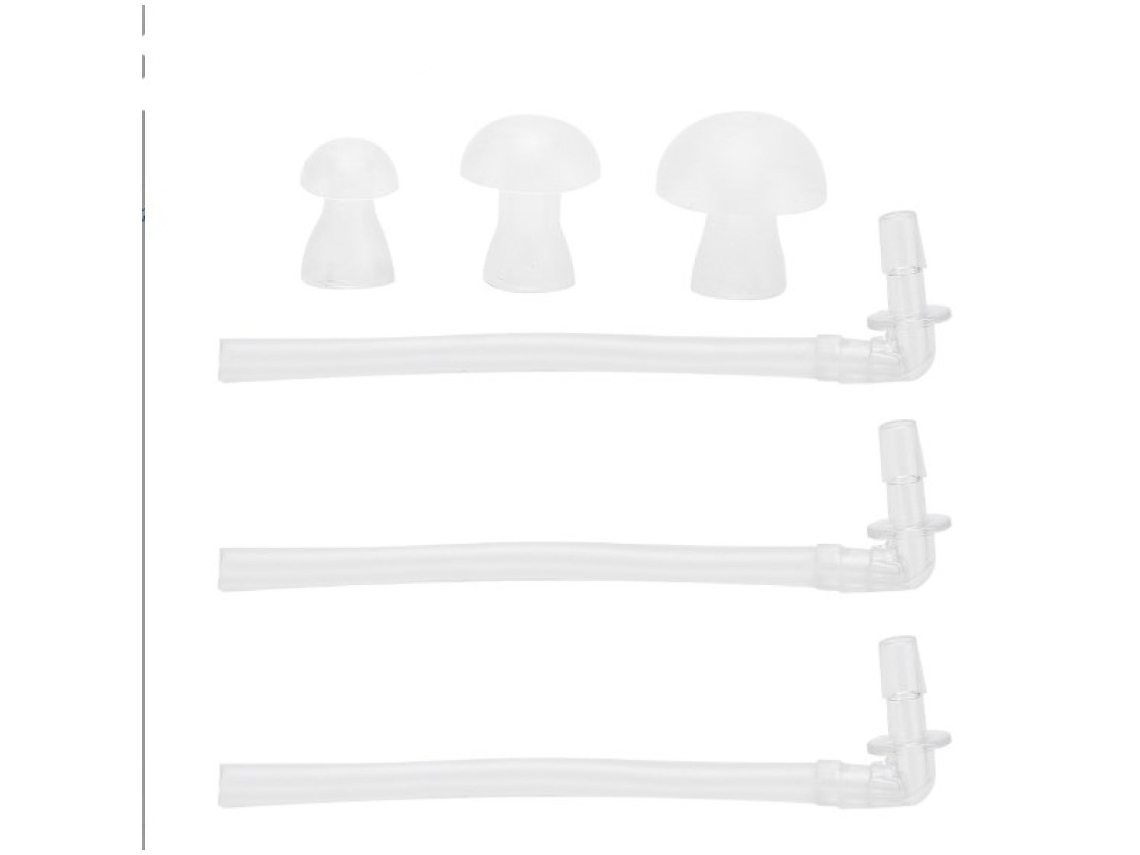 10 tapones para los oídos con tubo de sonido para audífonos.