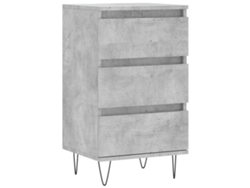 Maison Exclusive - Aparador Madera De Ingeniería Gris Hormigón 40x35x70 Cm