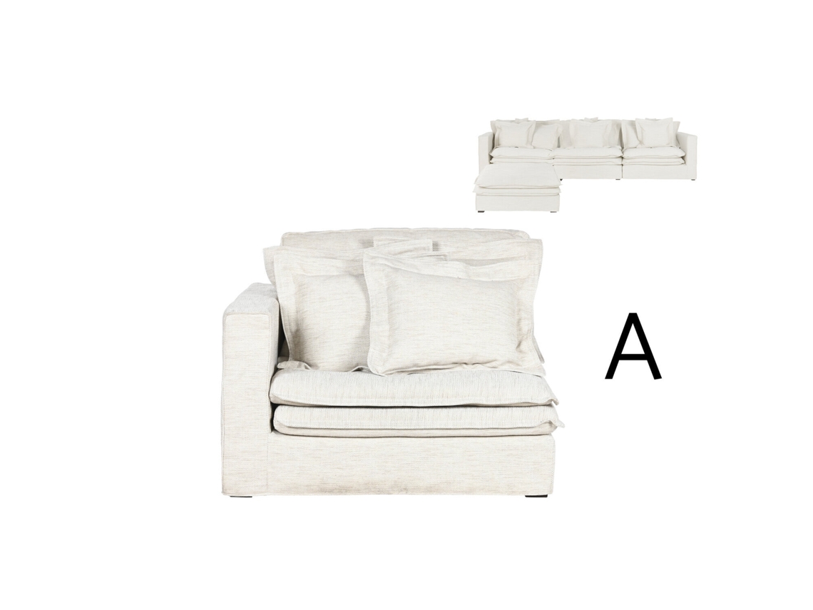 Modulo Sofa Izq/der Poliester 4 Cojines 120x120x95cm