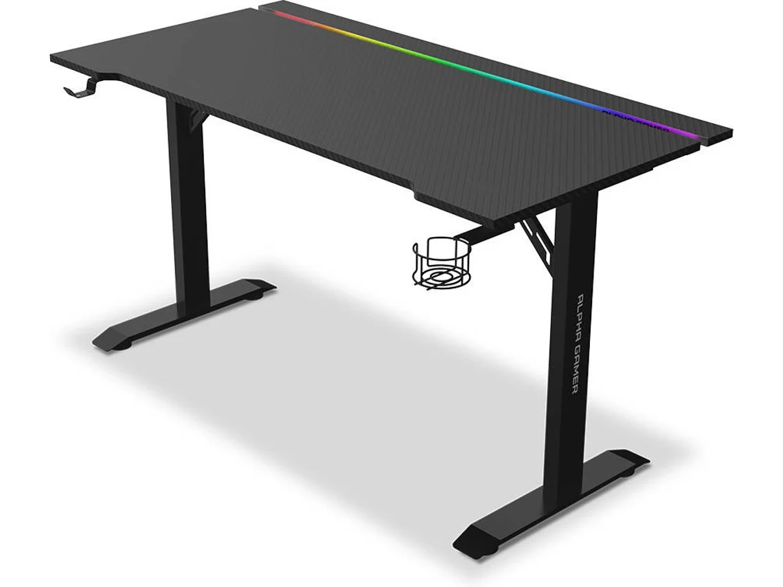Escritorio ALPHA GAMER Starla RGB (Negro)