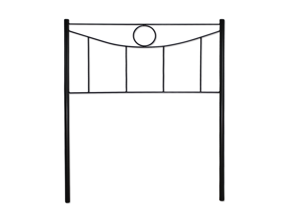 Cabecero FACTORY MUEBLES Marta (Negro - Hierro - 95 cm x 125)