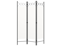Biombo Divisor De 3 Paneles Blanco 120x180 Cm