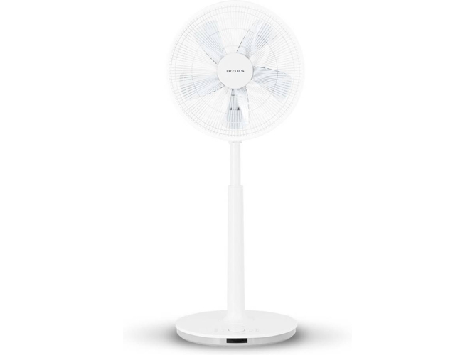 Ventilador De Pie create relax ultrasilencioso con mando distancia blanco 24 velocidades 5 aspas turbo 25 w 3 programas oscilación vertical y lateral orientación ajustable 25w