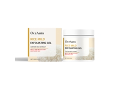Gel exfoliante de arroz para una piel radiante y rejuvenecida.