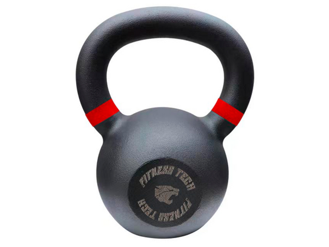 Kettlebell FITNESS TECH De Ferro Fundido (10 kg)