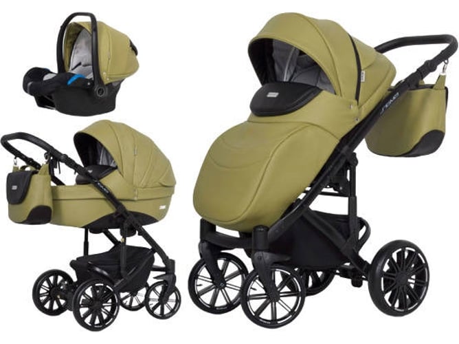 Carrito de Bebé Individual RIKO Sigma + Kite Isofix Ready Olive
