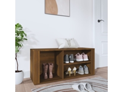 Zapatero Organizador en Derivados de Madera Roble Marrón 100X35X45 Cm