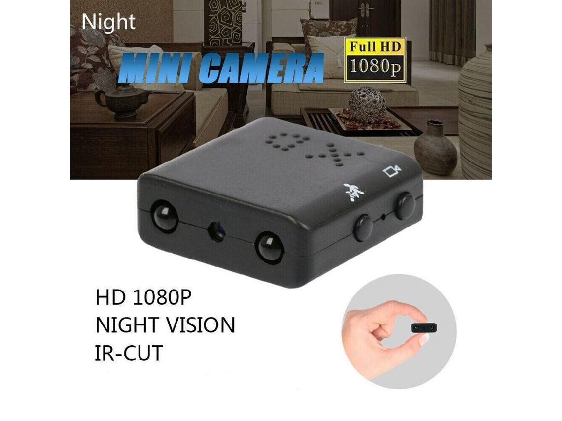 Mini Cámara Espía Hd 1080p Sin Wi-fi, Visión Nocturna, Filtro Ir, Grabación En Bucle, Seguridad Para El Hogar.