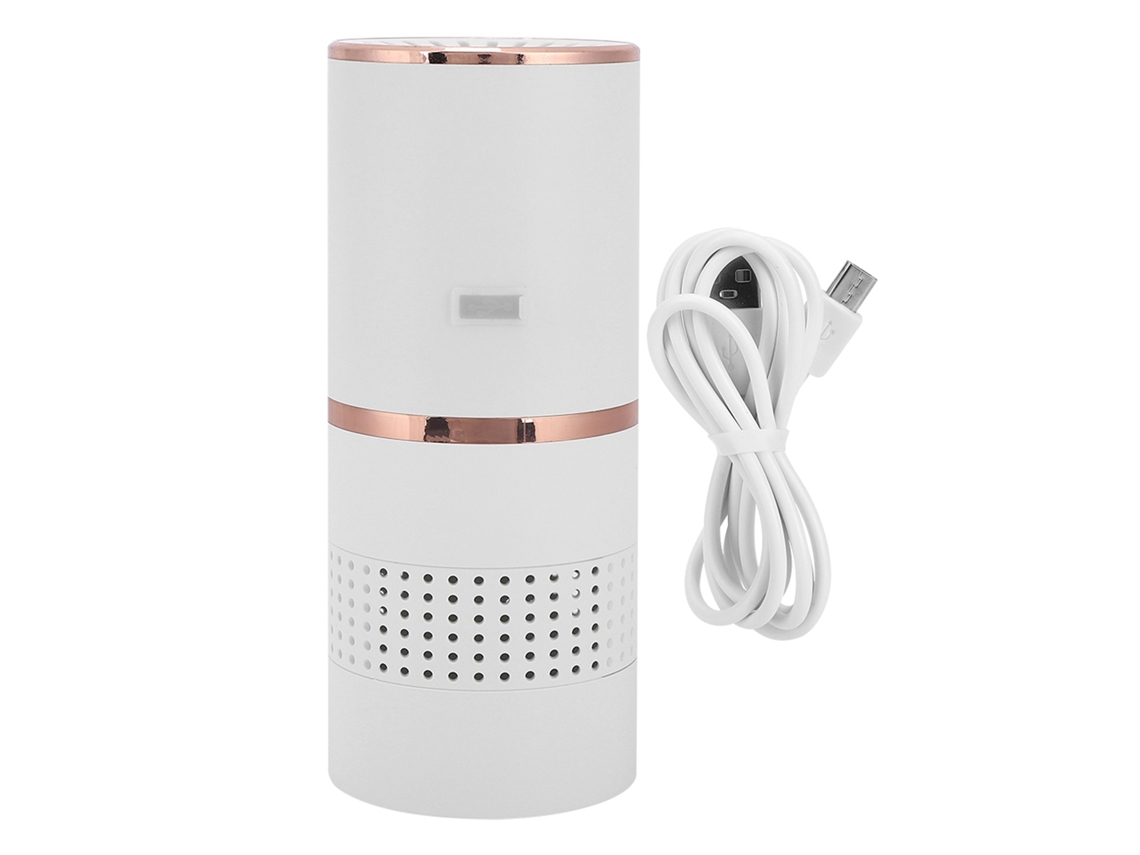 Purificador De Aire Usb Portátil Profesional Para Coche Y Hogar, Mini Escritorio, Blanco Con Filtro Multicapa