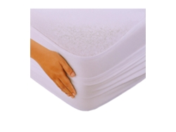 Protector Colchón Hotel Algodón Rizo Pu Impermeable | 1 Ud. 150 X 190/200 Cm Blanco