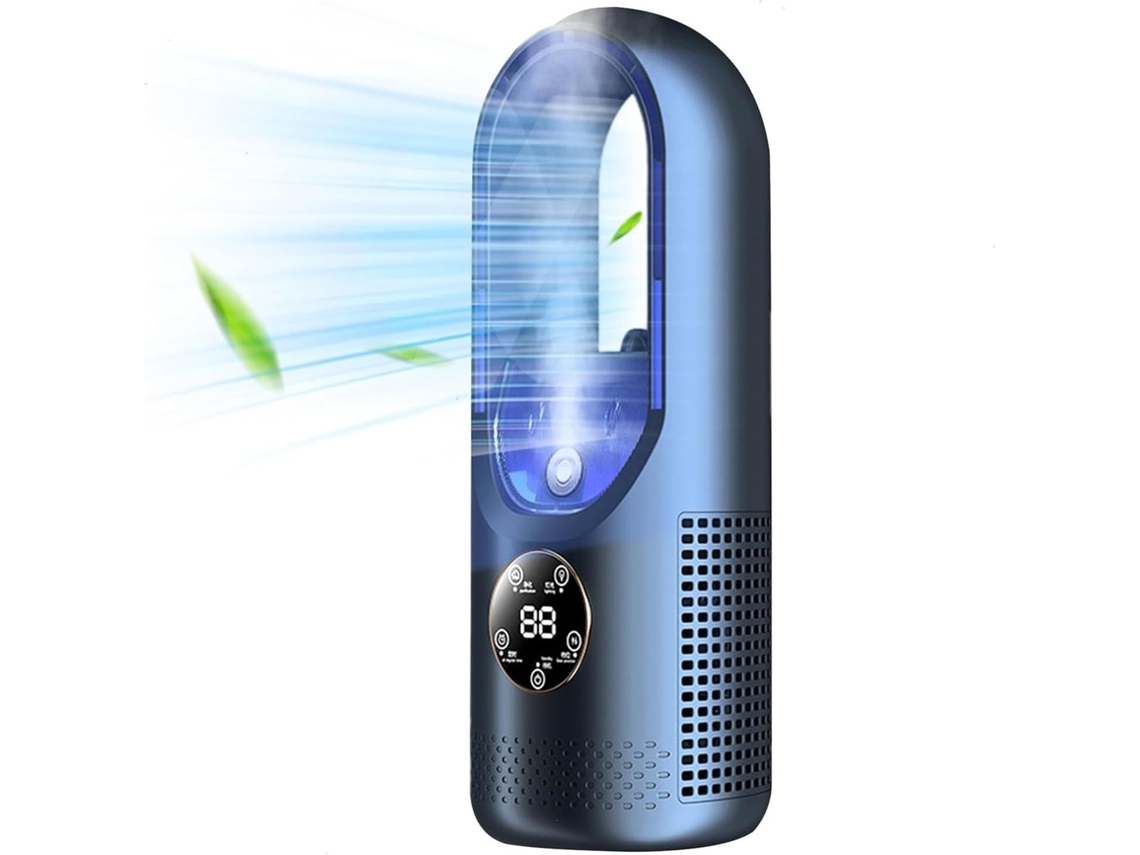 Ventilador de cuello portátil EIFSON, sin aspas, 5 velocidades