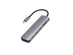 Adaptador Para Macbook, Usb Tipo C, 6 En 1, VENISYMLIS (Gris)