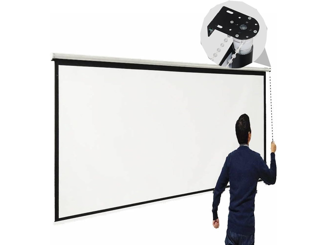 Pantalla De Proyección Manual 4:3 16:9 4k 40", 50", 60", Plegable E Inclinable, Para Uso Interior Y Exterior,