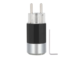 Conector De Audio Mono Hifi E109r De Cobre Puro Galvanizado Con Rodio.