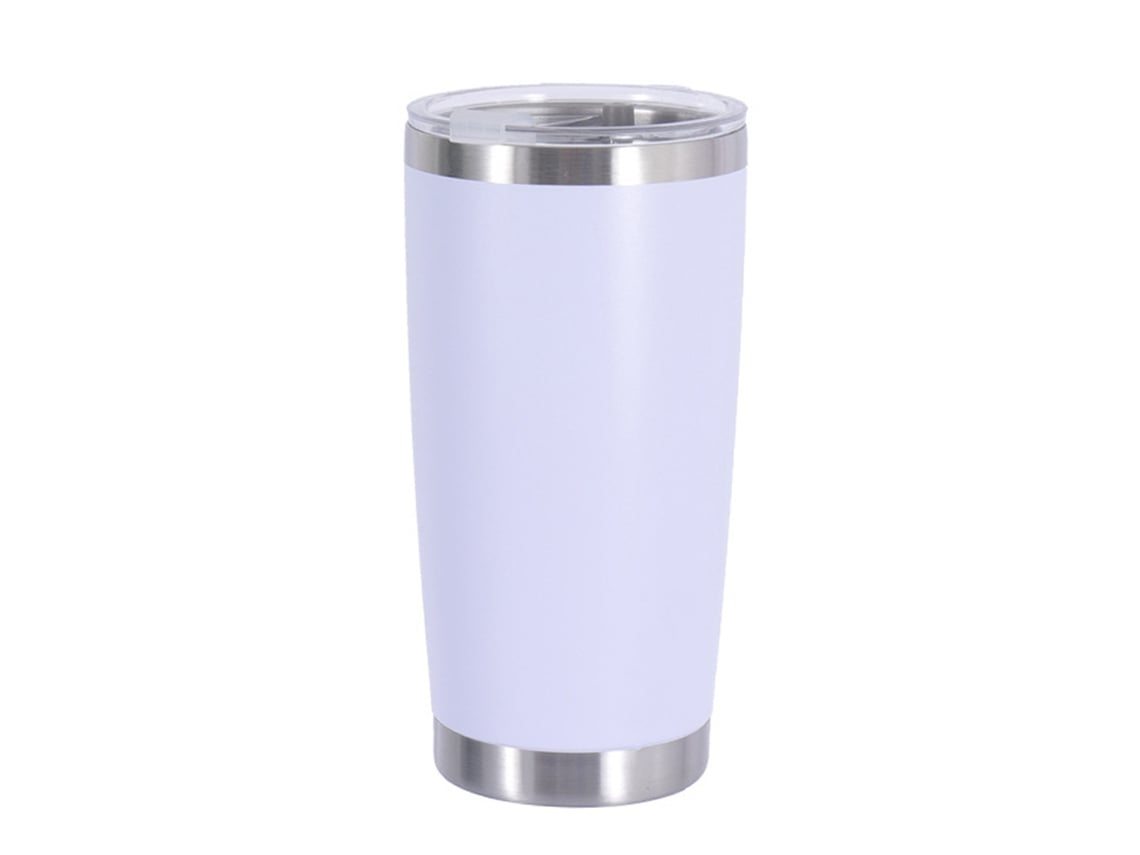 Termo para coche de 600 ml con tapa, acero inoxidable, doble capa TRUYUETY