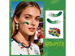 Tatuajes Temporales De Fútbol, Paquete De 10 Unidades, Resistentes Al Agua, Ideales Para Aficionados Y Eventos Deportivos, Ergonómicos, Para