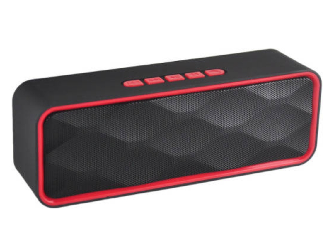 Altavoz Bluetooth TWS estéreo de 20 W con subwoofer, 36 h de reproducción, IPX7, micrófono auxiliar de 30 m, color rojo, Yizhood