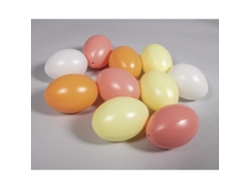 Huevos de plástico, 6cm ø, albaricoque