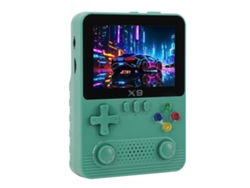 Consola De Juegos Portátil 32g Pantalla Ips De 3.5 Pulgadas Arcade Retro Nostálgico Verde