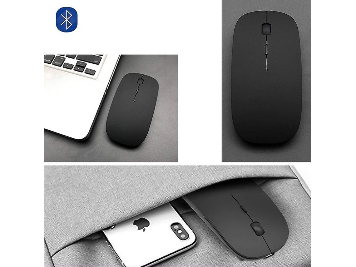 Fasst-ratón Inalámbrico Bluetooth Recargable Para Macbook Air/pro/ipad Con 1600 Dpi Y Silent Click