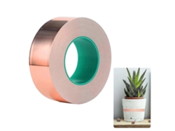 Cinta De Lata De Cobre De 20 M, Repelente De Caracoles Con Adhesivo Conductivo, Ancho 30 Mm