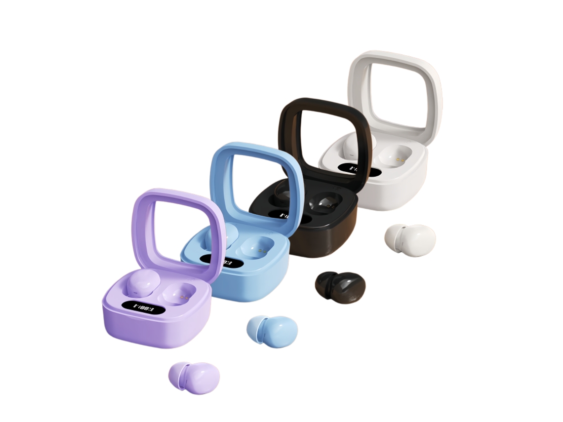 Auriculares inalámbricos Bluetooth E8s Mini TWS, intraaurales, estéreo, deportivos, con reducción de ruido y micrófono, Vayotoy