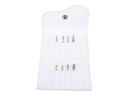 Omni-brocas De Taladro De Uñas Con Estuche De Cuero Pu Portátil Impermeable Para Hogar Y Salón
